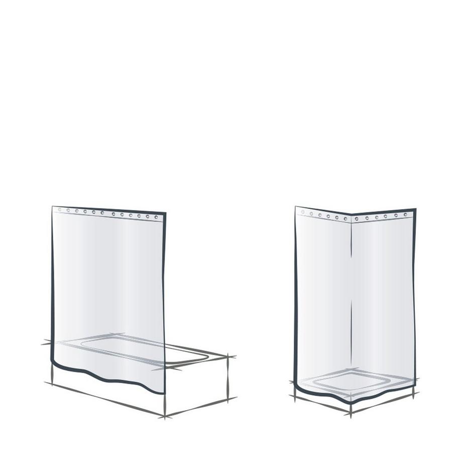 My Bath Tenda per doccia Feather 