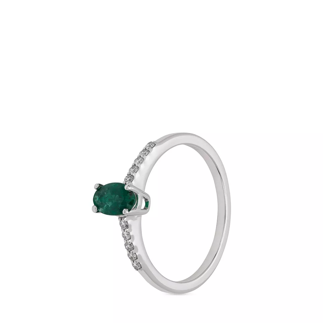ZEN DIAMOND - Ring, 52, Weissgold 10
