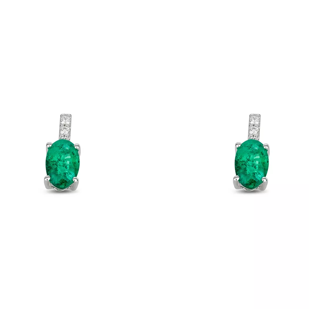ZEN DIAMOND - Ohrringe, One Size, Weissgold