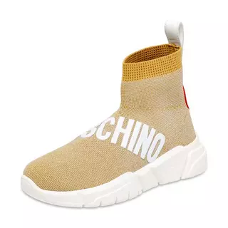LOVE MOSCHINO  Sneakers, High Top Gold