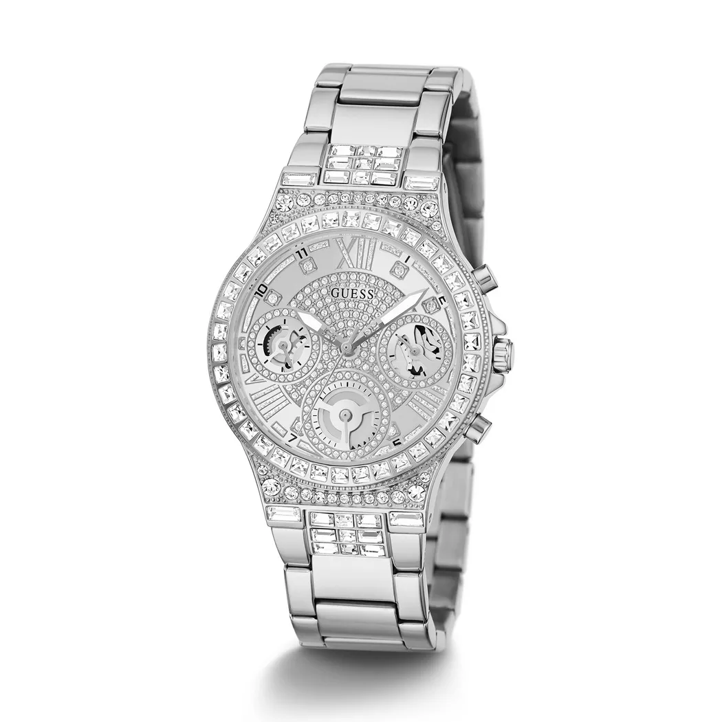 Guess - Multifunktionsuhr, Moonlight, 36mm, Silber