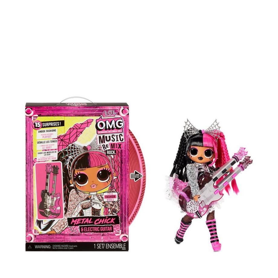 L.O.L. Surprise OMG Remix Rock - Pulcino di metallo e chitarra elettrica, Pacchetto a sorpresa