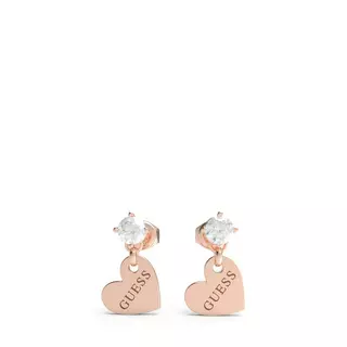GUESS HEART TO HEART Boucles d'oreilles Or Rose