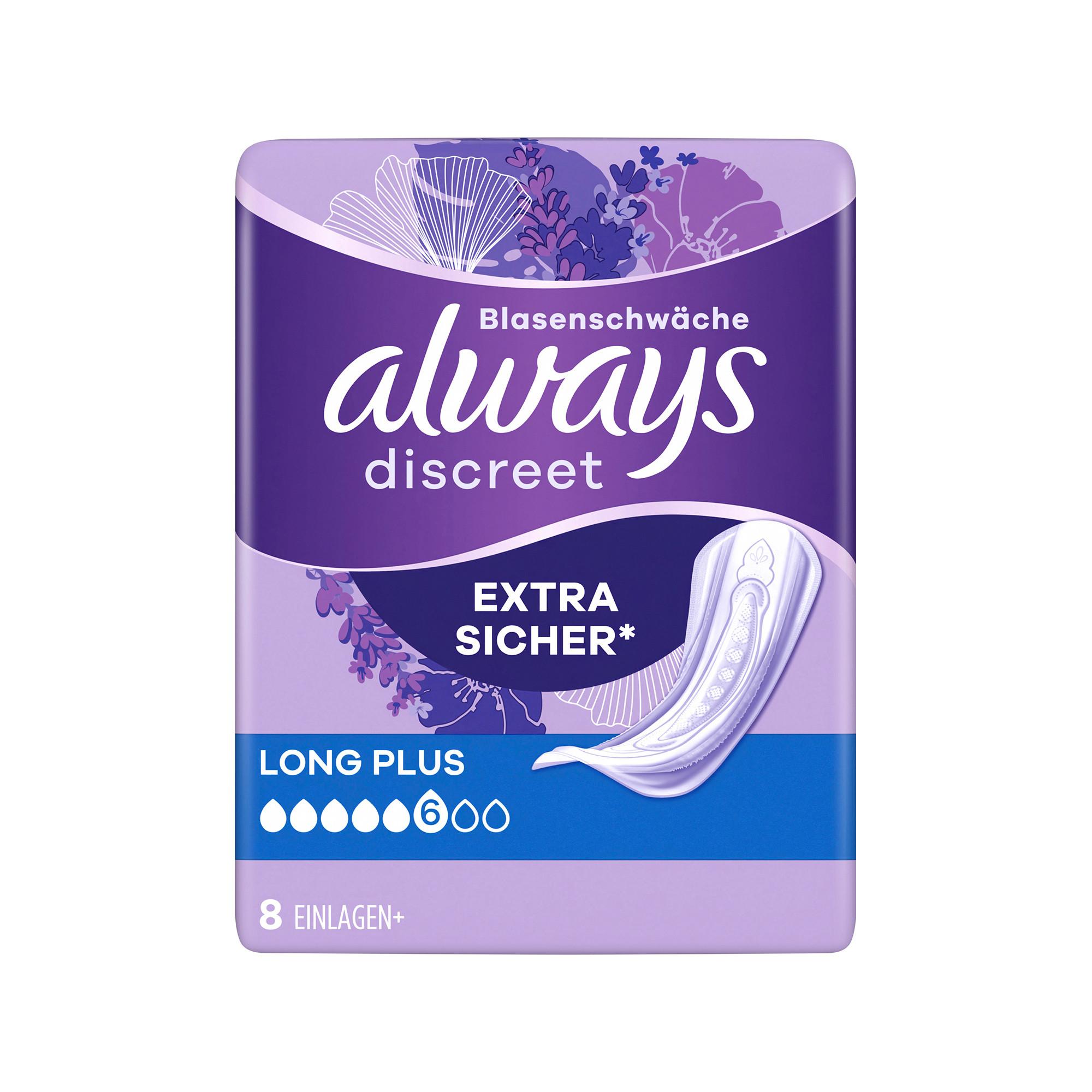 always Discreet  Inkontinenzeinlagen Long Plus 