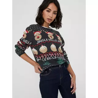 ONLY Ugly Sweater Strickpullover. rundhals Marine