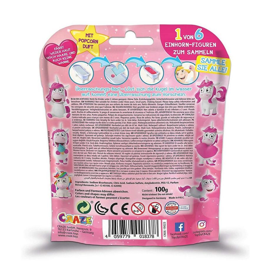 Craze  Palla da bagno di unicorno Inkee, modelli assortiti 