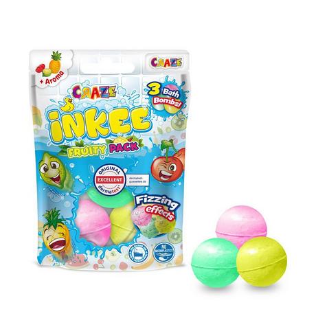 Craze  Inkee Bath Bombs Fruity Pack, confezione da 3 