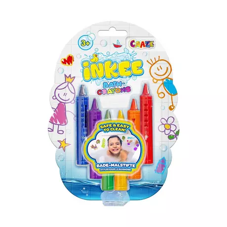 CRAZE  Lot de 6 crayons de bain Inkee Multicolor