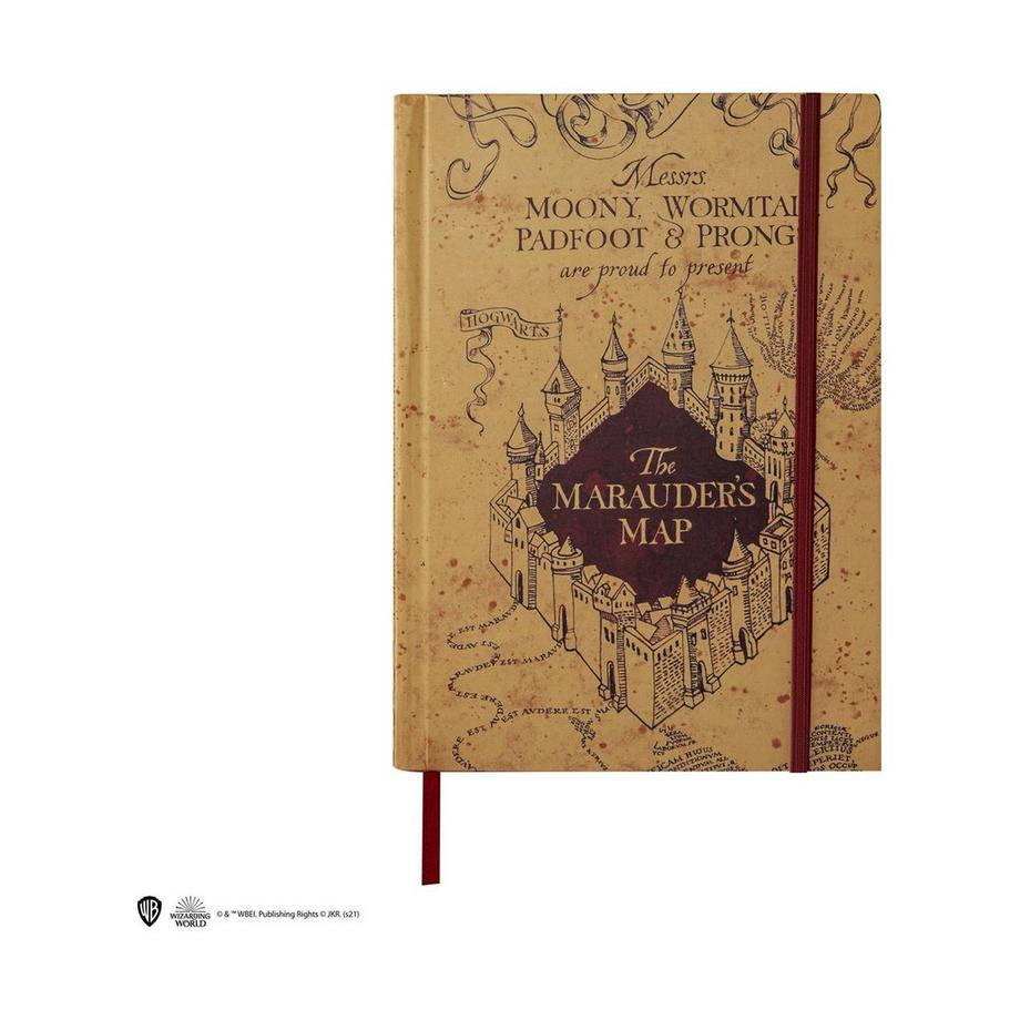 Harry Potter carnet de notes A5 avec Marauder's Map