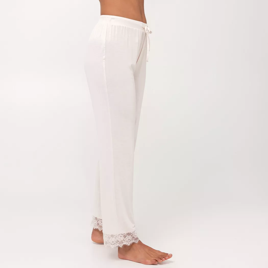 Manor Woman - Lange Pyjamahose, für Damen, Creme, Größe L