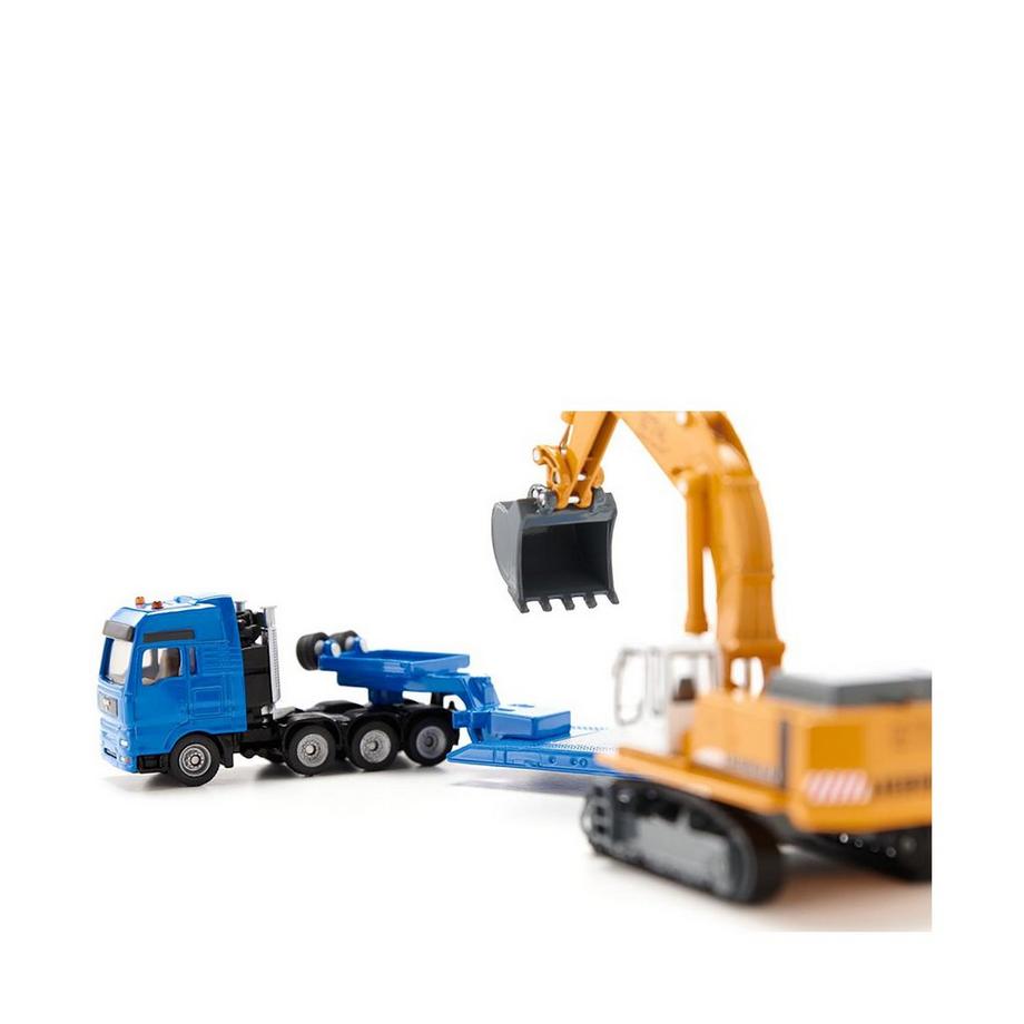 siku  Schwertransporter mit Tiefbettauflieger 1:87 