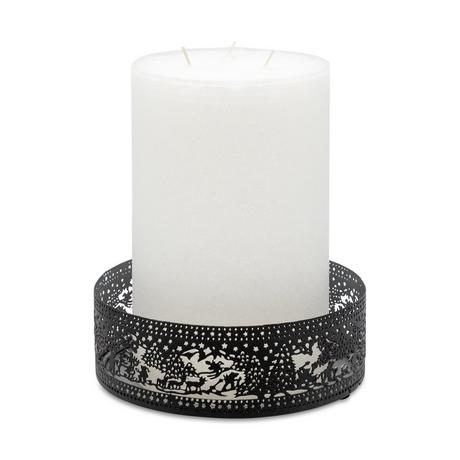 SCHULTHESS portacandela Scherenschnittplatte & Kerze 