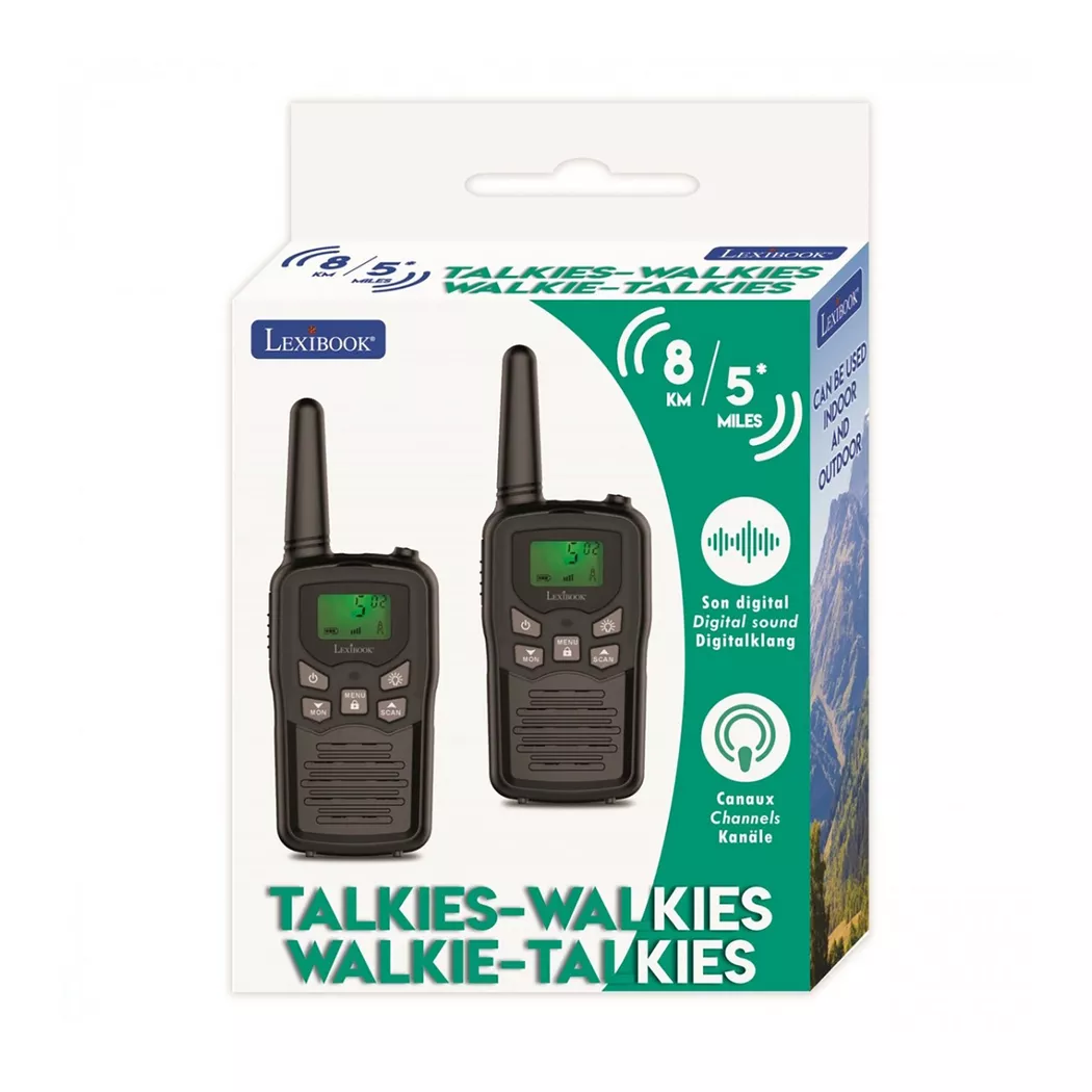 Lexibook - 8km Walkie-Talkies, digitaler Sound, Multicolor