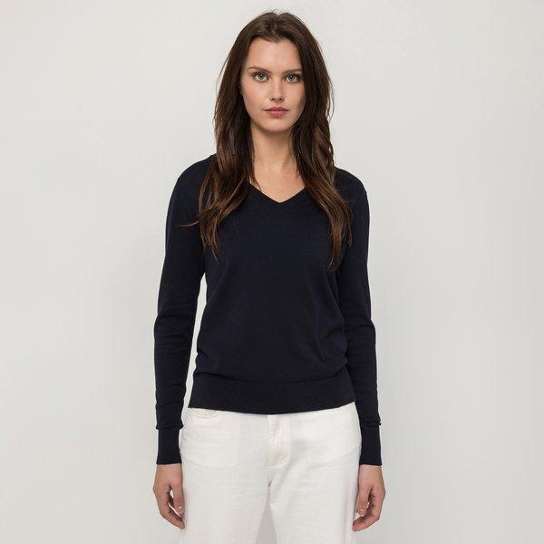 Image of Pullover, V-neck, Langarm Damen Marine L