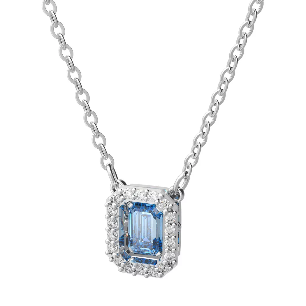 Swarovski - Halskette, Una, Silberfarben