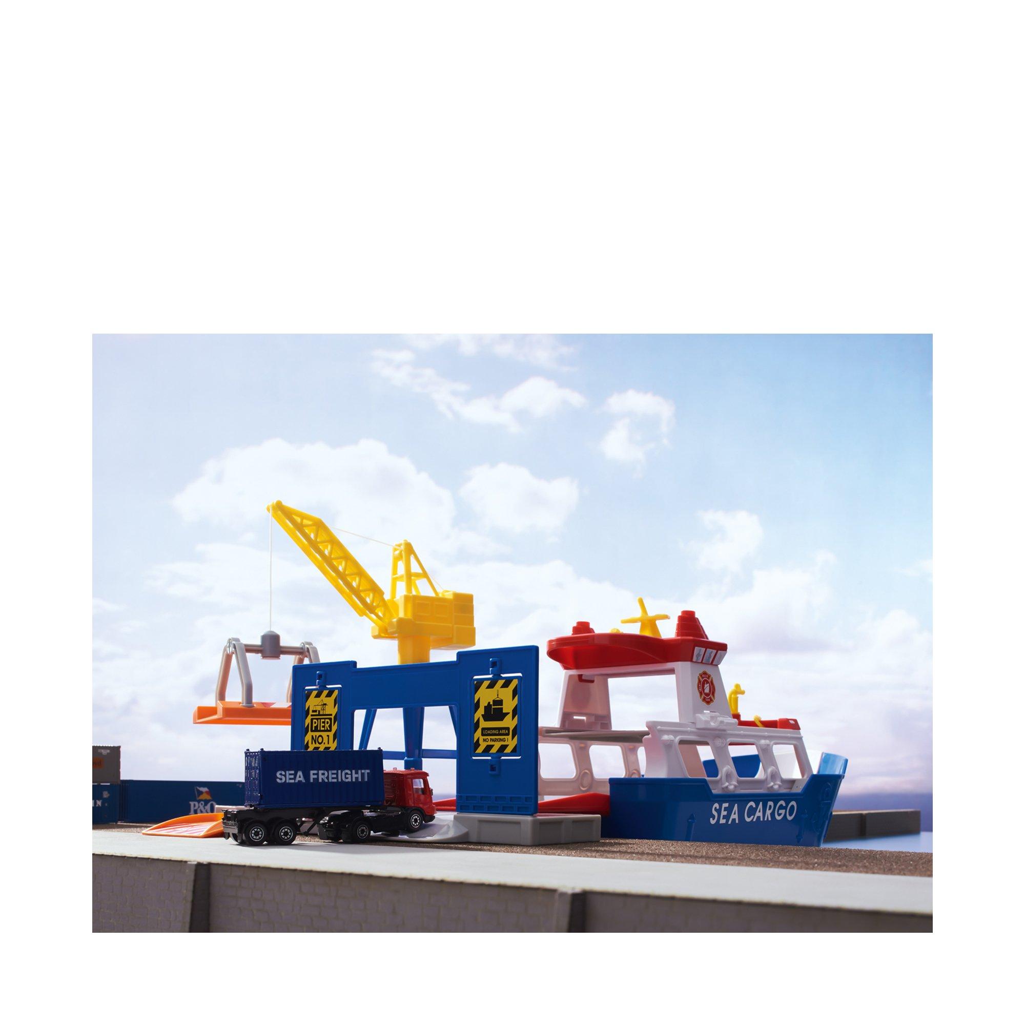 märklin  Nave da carico e gru portuale 