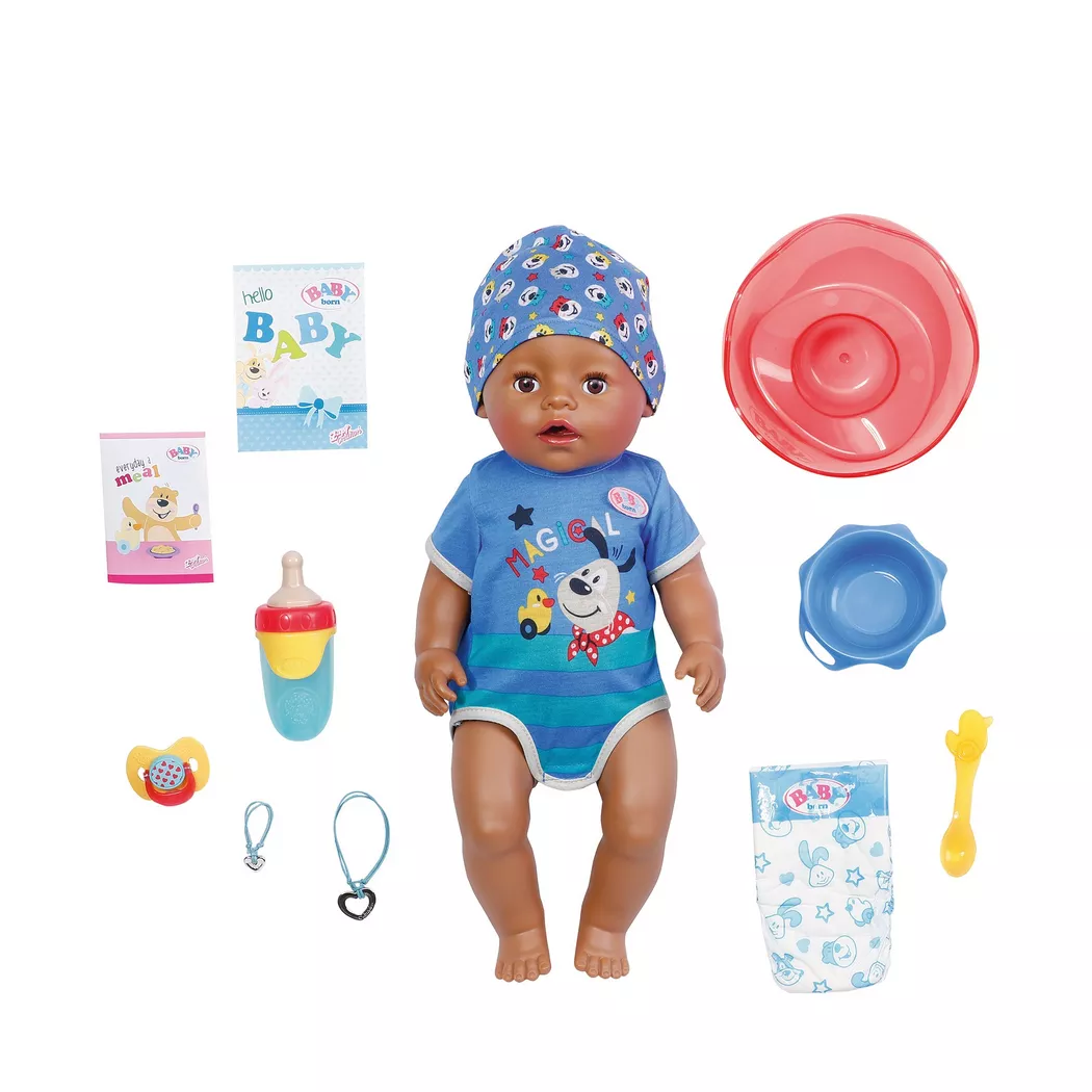 Zapf creation - Baby Born Magic Boy mit braunen Augen, 43cm, Multicolor