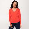 Manor Woman  Pullover, V-Neck, langarm Tomate