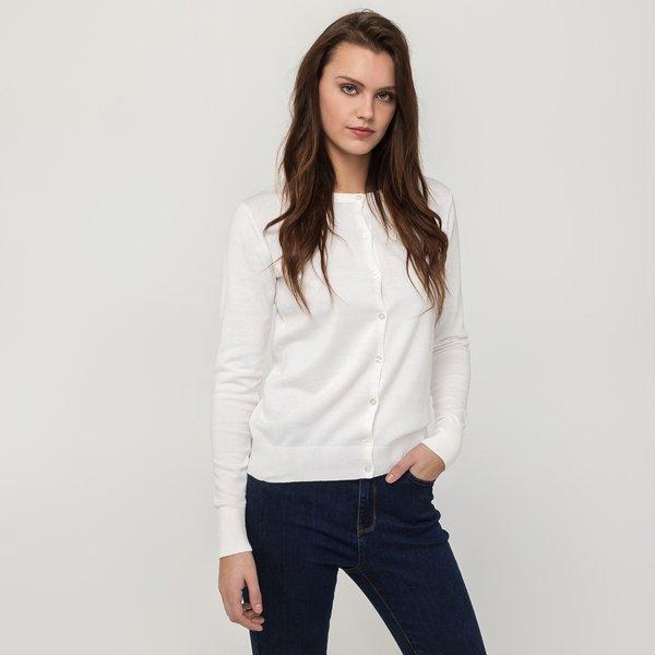 Image of Cardigan, Langarm Damen Ecru L