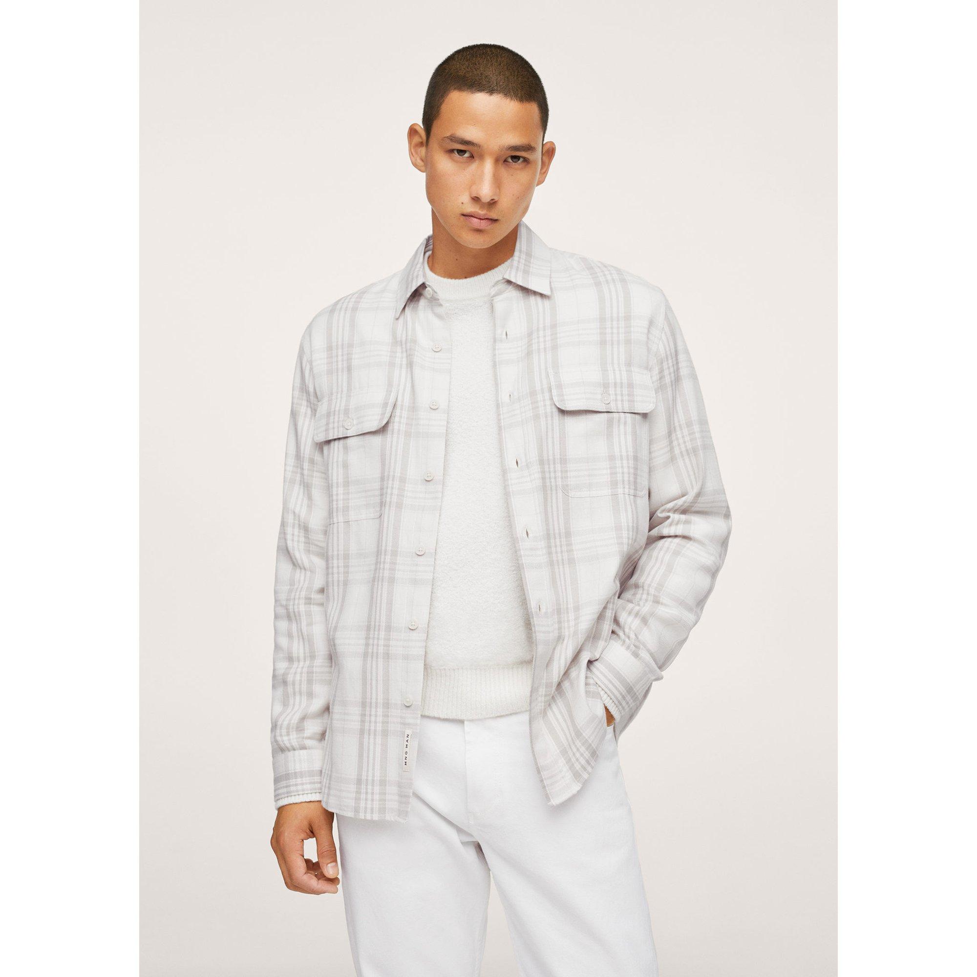 Image of Hemd, Langarm Herren Marine S