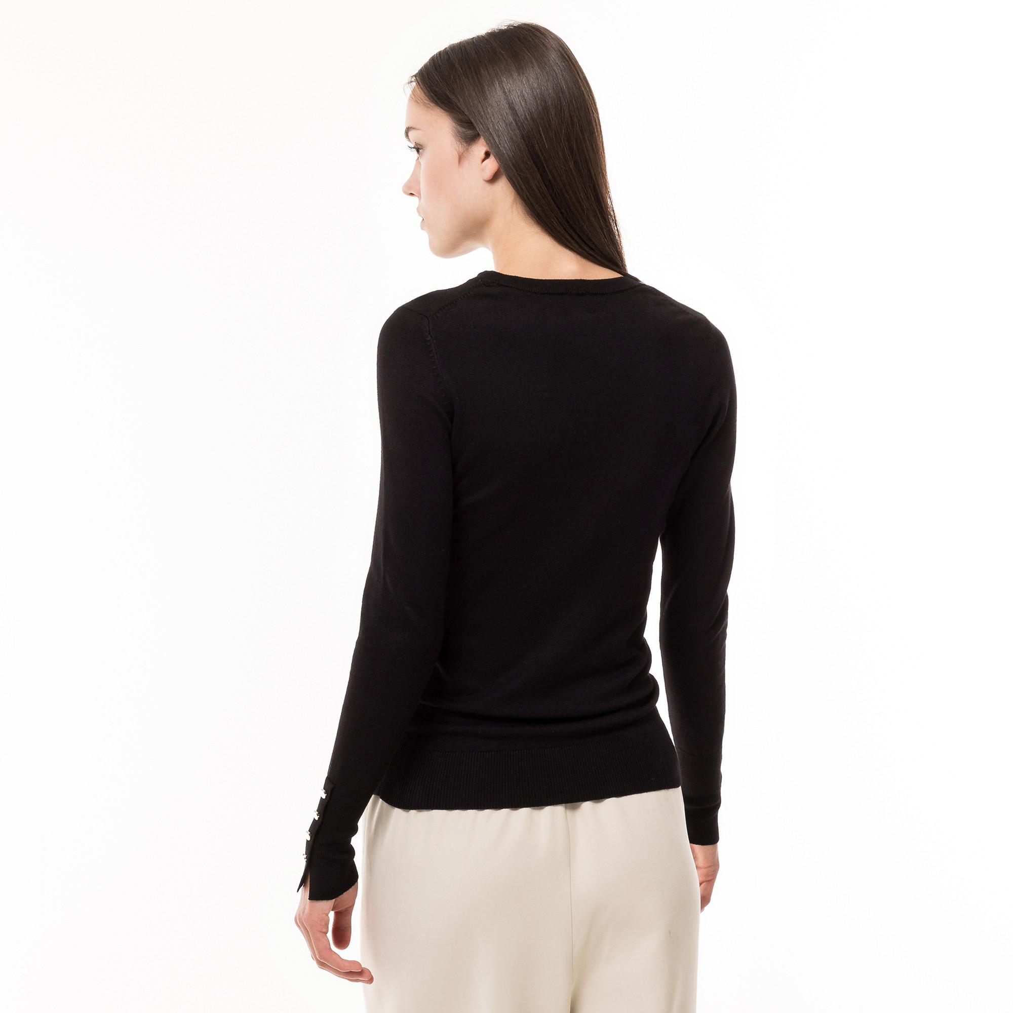 Manor Woman Pullover Girocollo Maniche Lunghe  