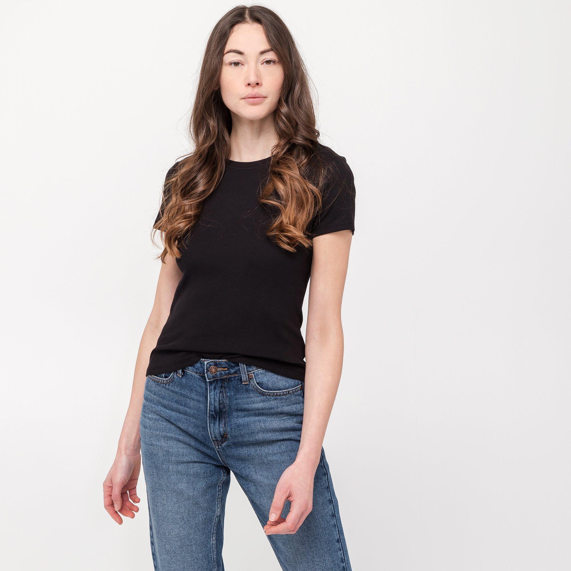 Image of T-shirt, Kurzarm Damen Black XS