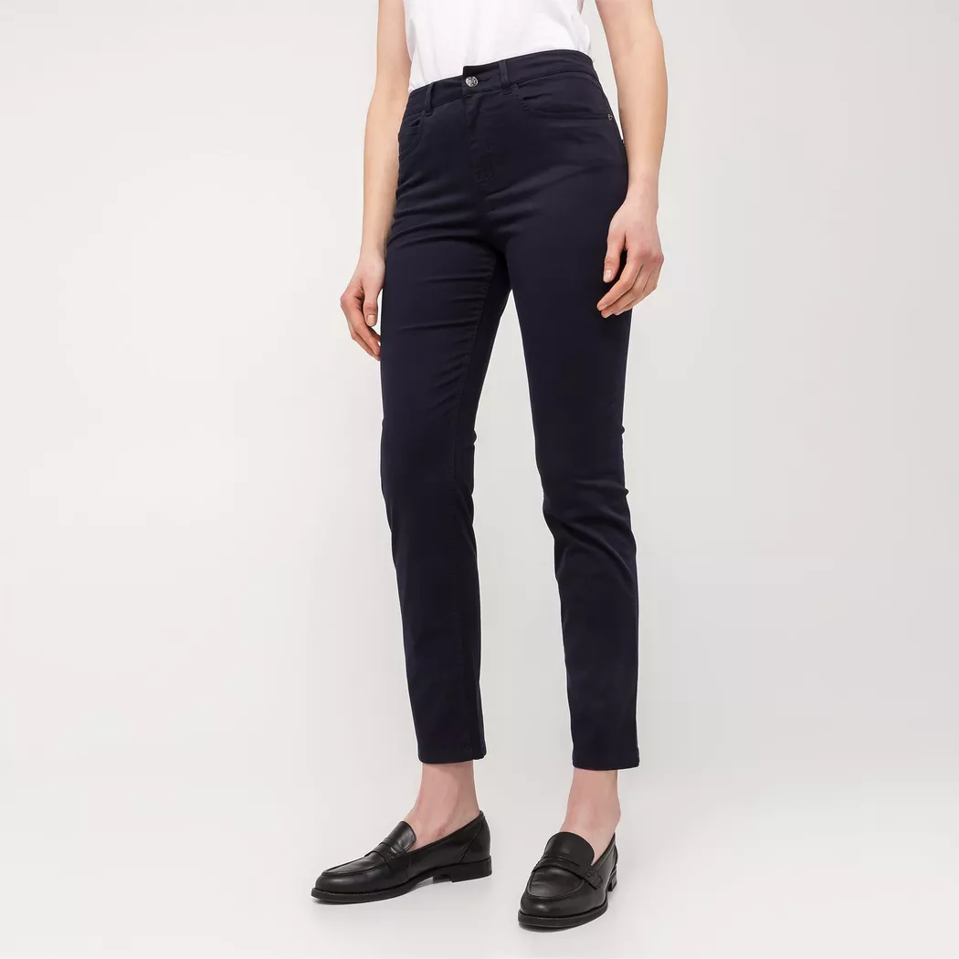 Manor Woman Capri Regular Fit Pants Navy 44