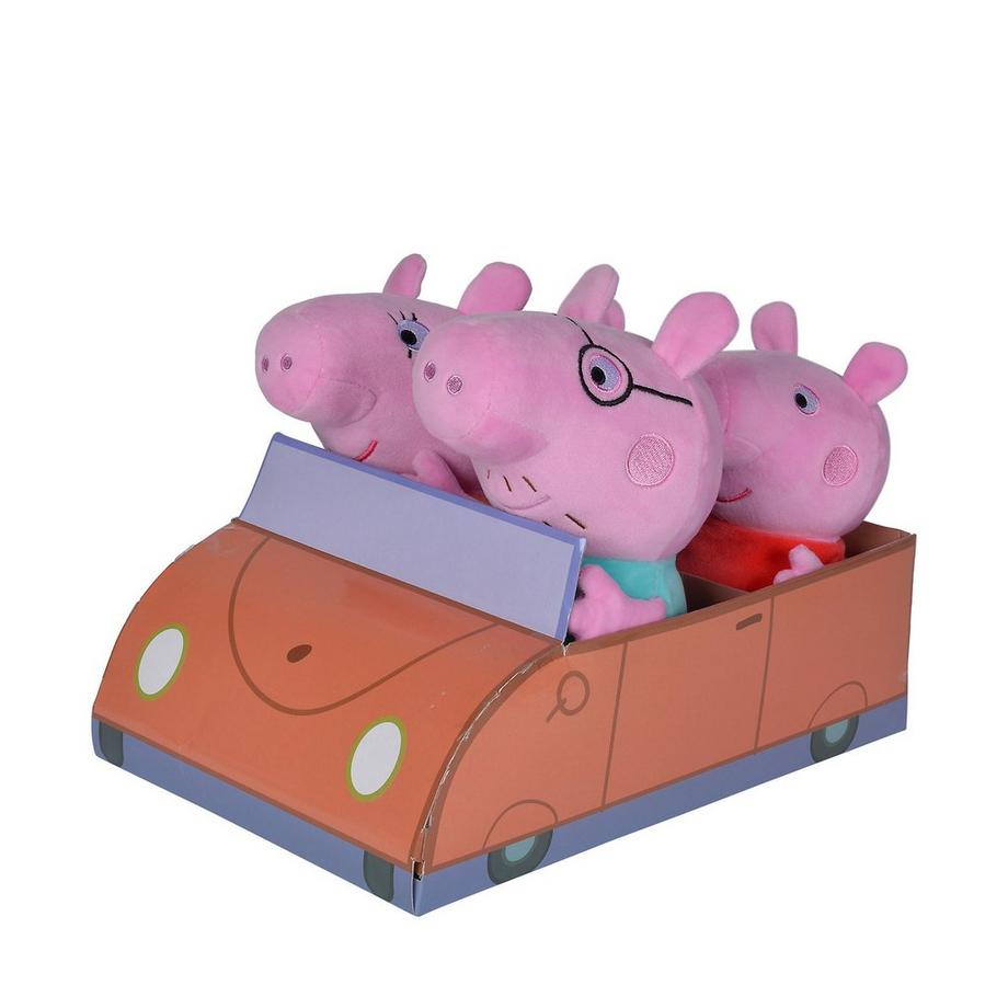 Simba  Ensemble familial Peppa Pig dans la voiture 