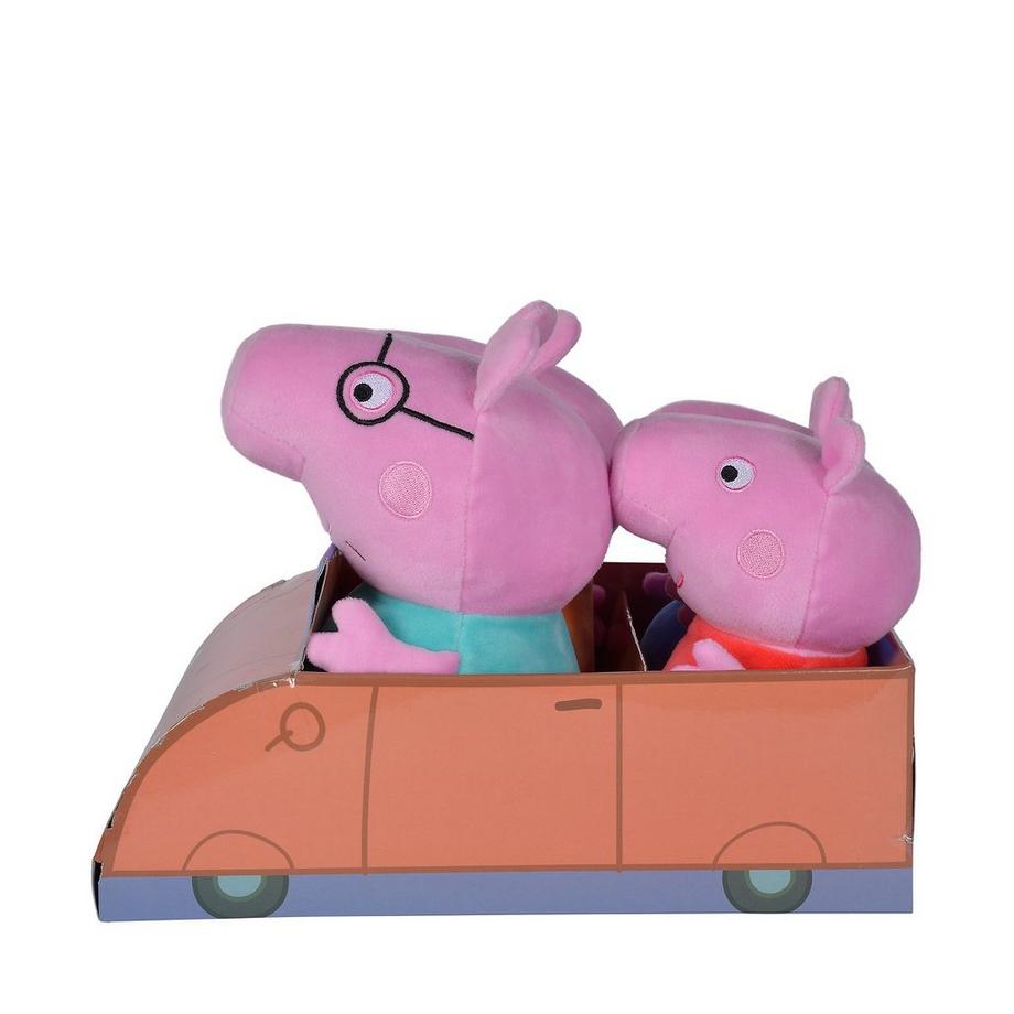 Simba  Ensemble familial Peppa Pig dans la voiture 