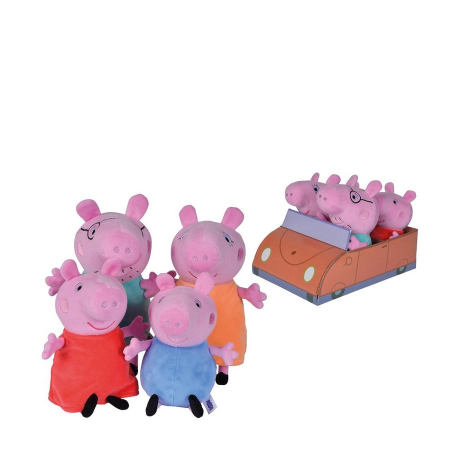 Simba  Ensemble familial Peppa Pig dans la voiture 