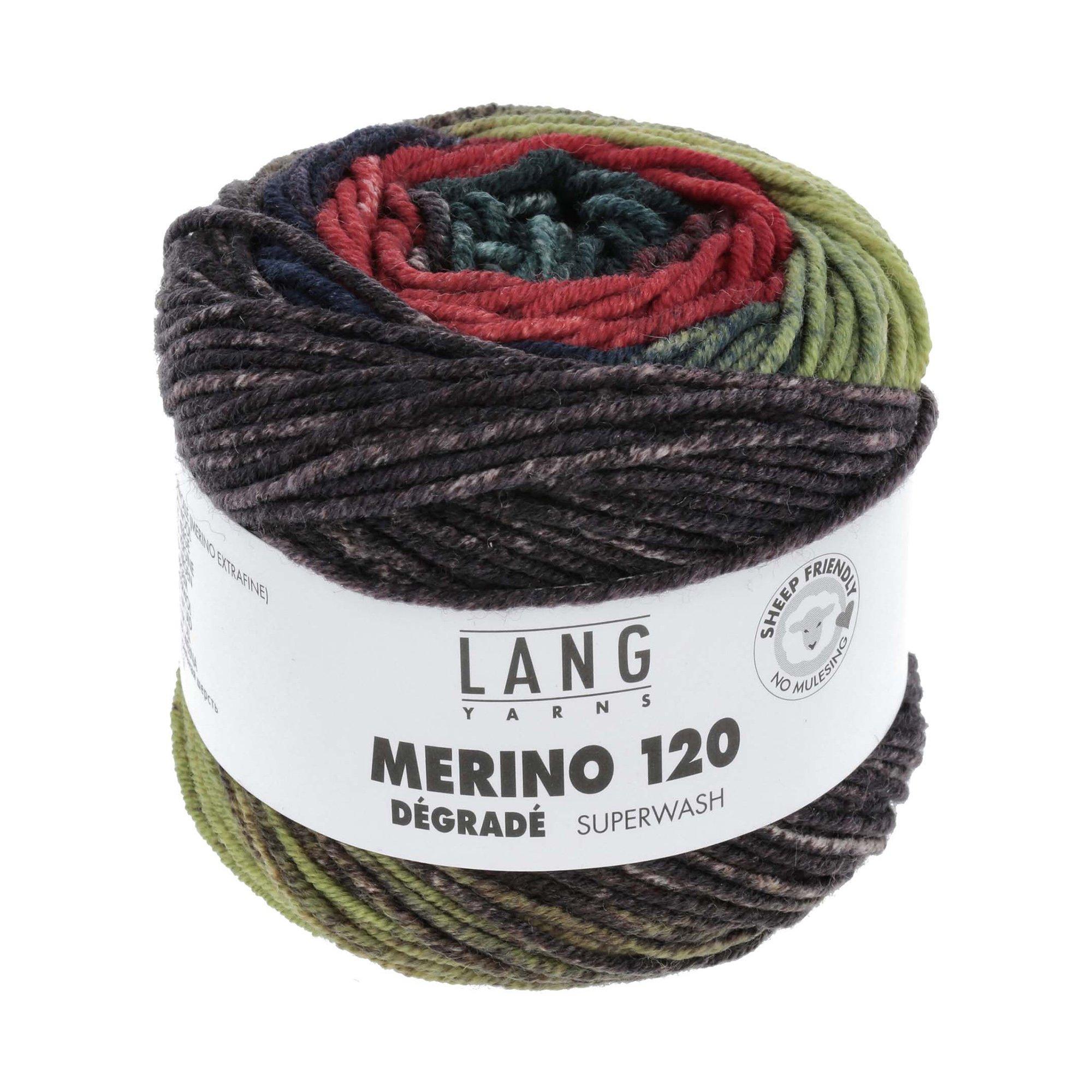 LANG Fil à tricoter MERINO 120 DÉGRADÉ 