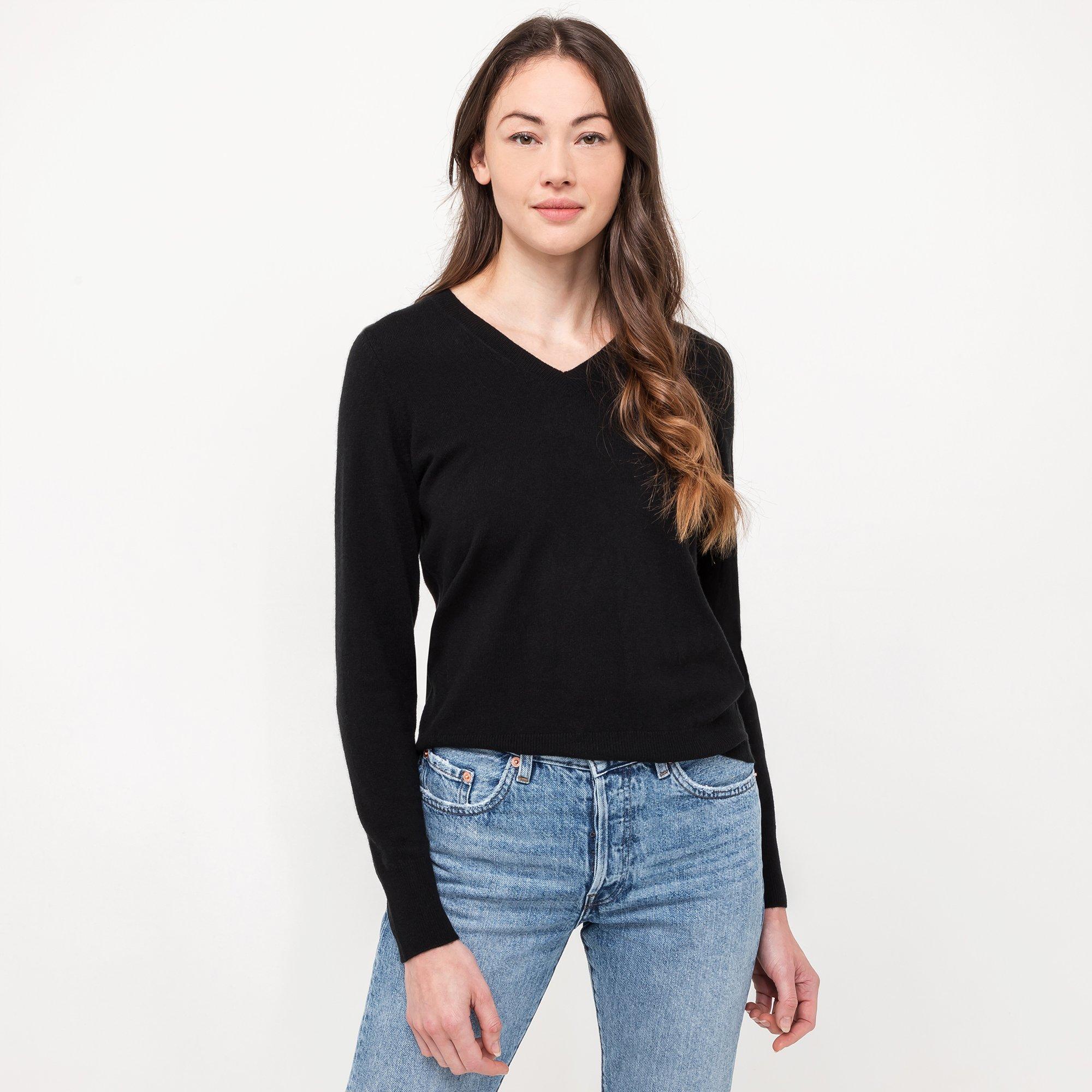 Manor Woman  Bio-Cashmere Pullover, V-Neck 