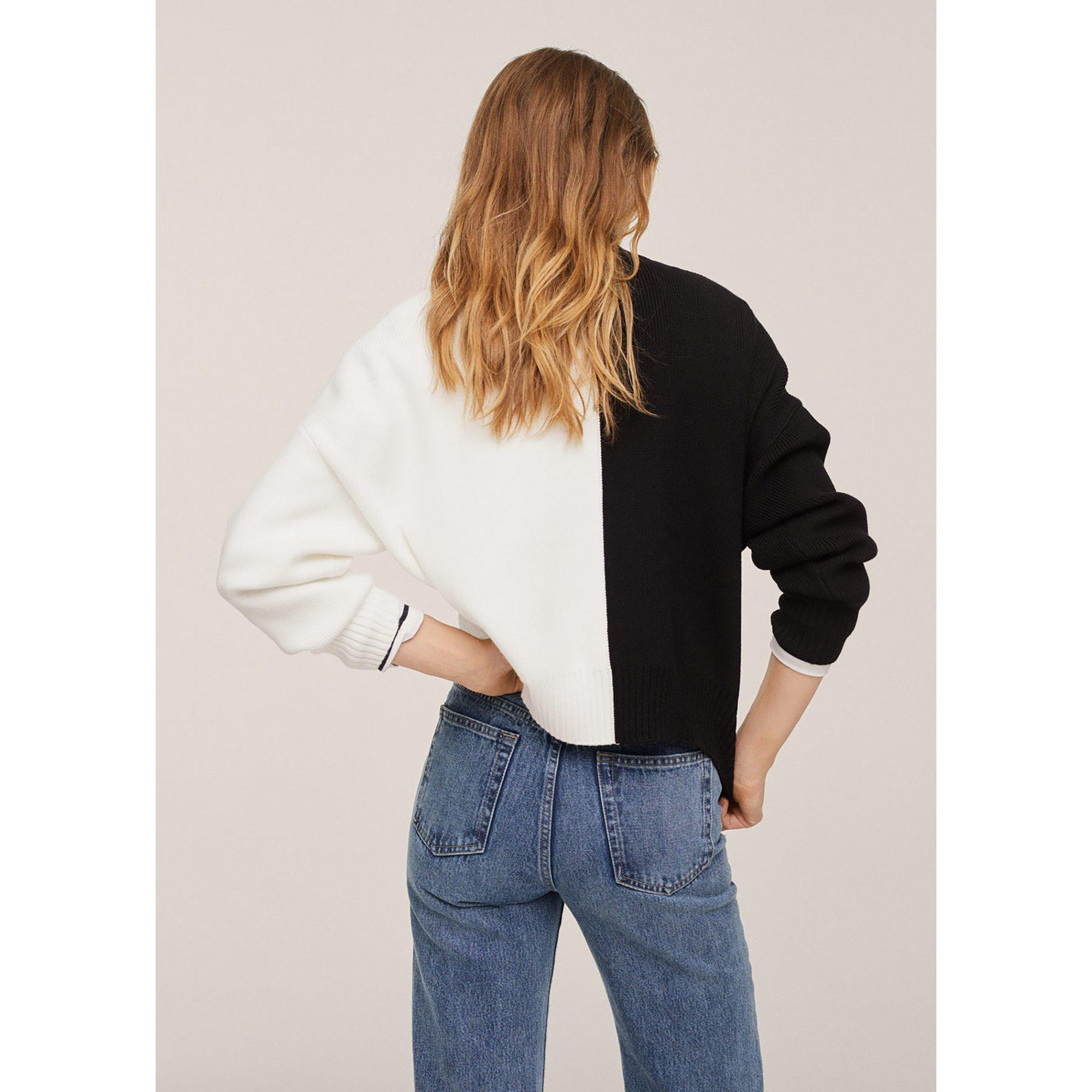 MANGO PLANNER2 Maglione a scollo rotondo, maniche lunghe Black