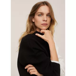 MANGO PLANNER2 Maglione a scollo rotondo, maniche lunghe Black