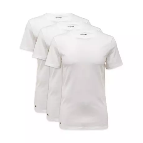 LACOSTE T-Shirt, Rundhals, kurzarm 3 Pack T-Shirt rundhals Weiss
