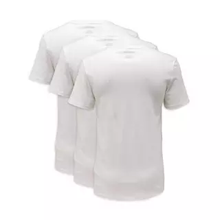 LACOSTE T-shirt, col rond, manches courtes 3 Pack T-Shirt rundhals Blanc