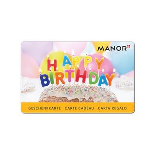Manor Happy Birthday Carte cadeau 