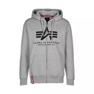 Alpha Industries Sweatshirt Basic Zip Hoody Grau