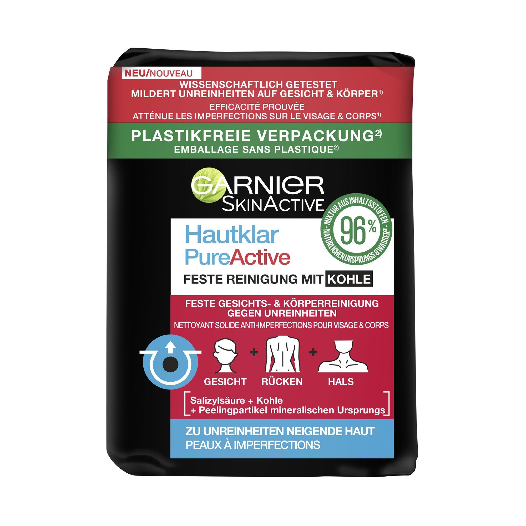 Image of Hautklar Pureactive Feste Reinigung Mit Kohle Damen 100g