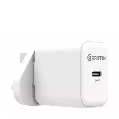 Griffin PowerBlock USB-C PD (20W) Presa di corrente USB-C Bianco