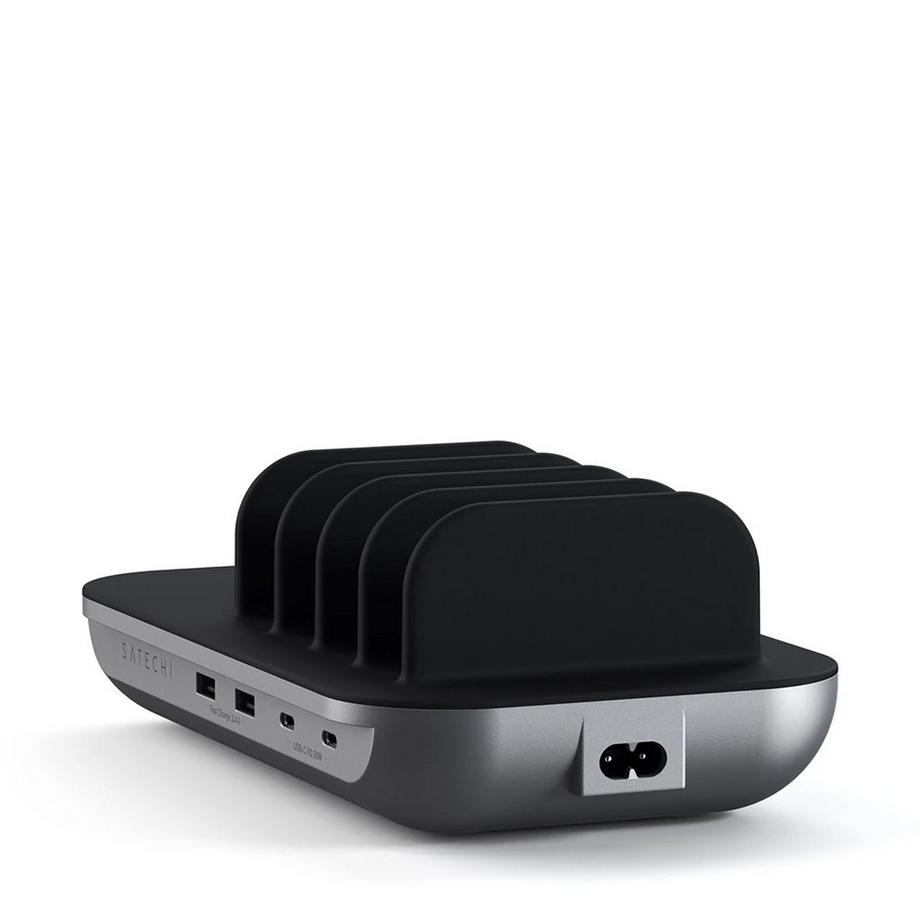 SATECHI 5 Port MultiDevice (2x USB-C PD (20W), 2x USB-A (12W), 1x Wireless) Induktiv Ladestation 