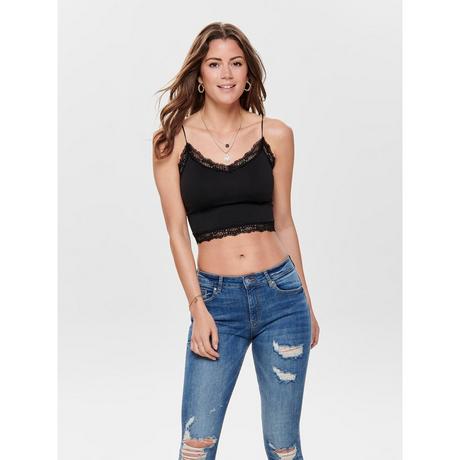 ONLY Vicky Lace Seamless Cropped Top  
