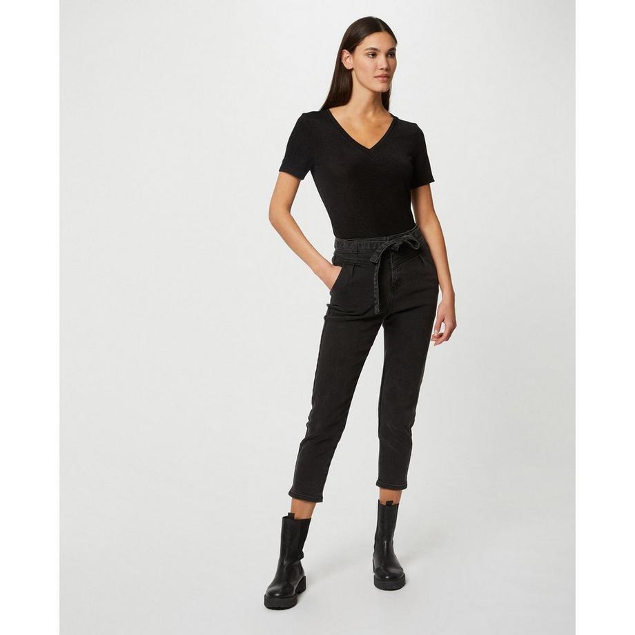 MORGAN T-shirt Col V Manches Courtes  