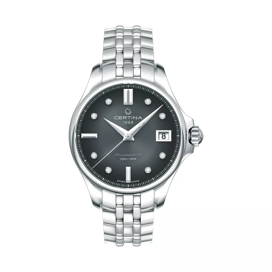 Certina - Automatikuhr, DS Action Lady Powermatic 80, 34mm, Silber