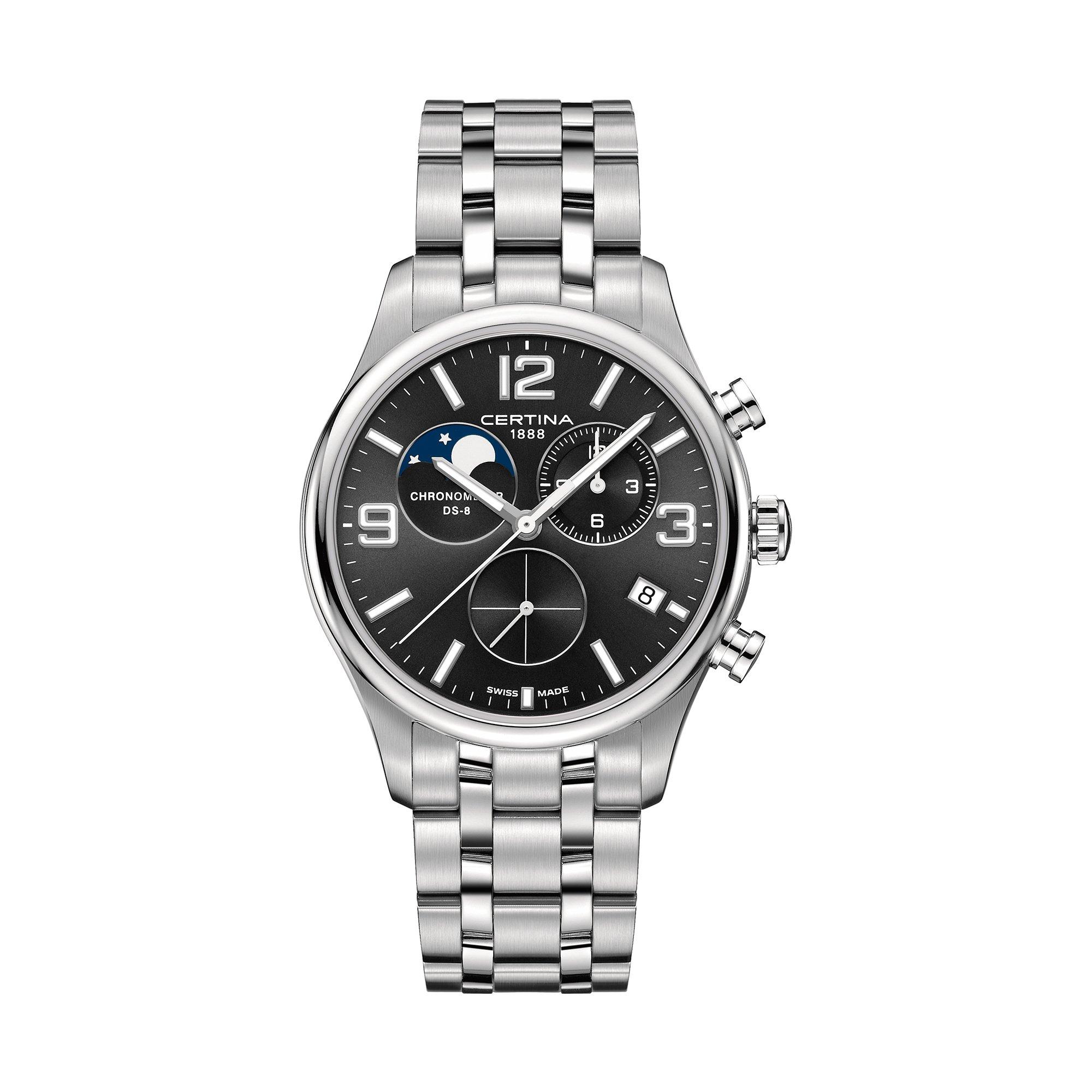Image of Chronograph Uhr Unisex Silber 41mm
