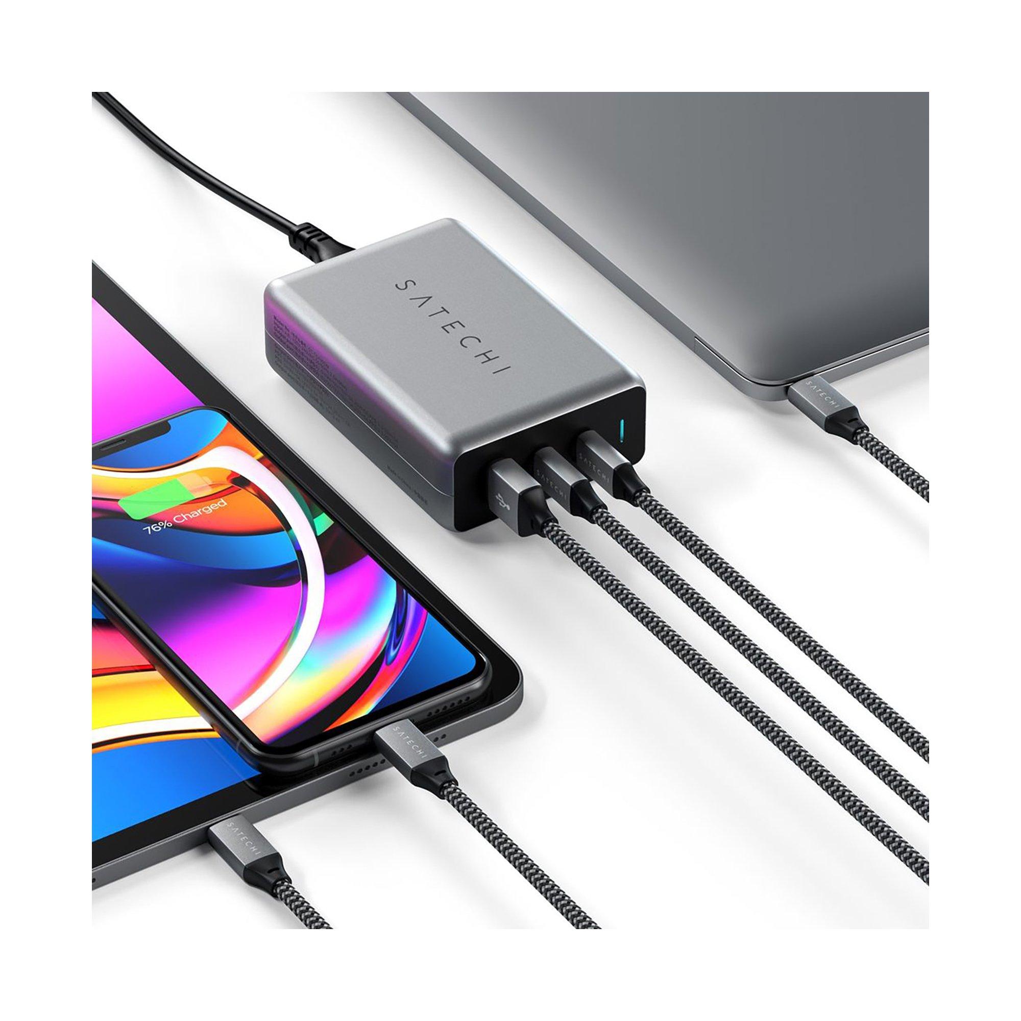 SATECHI Travel GaN (2x USB-C, 1x USB-A, 100W) Ladegerät 