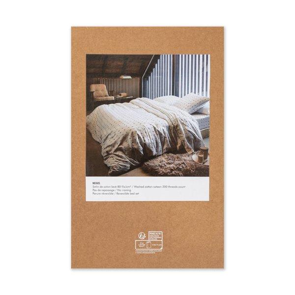 Olivier Desforges Neiges Housse de Coussin Imprimé Skieurs  