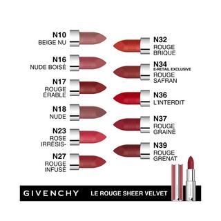 GIVENCHY LE ROUGE Le Rouge Sheer Velvet 