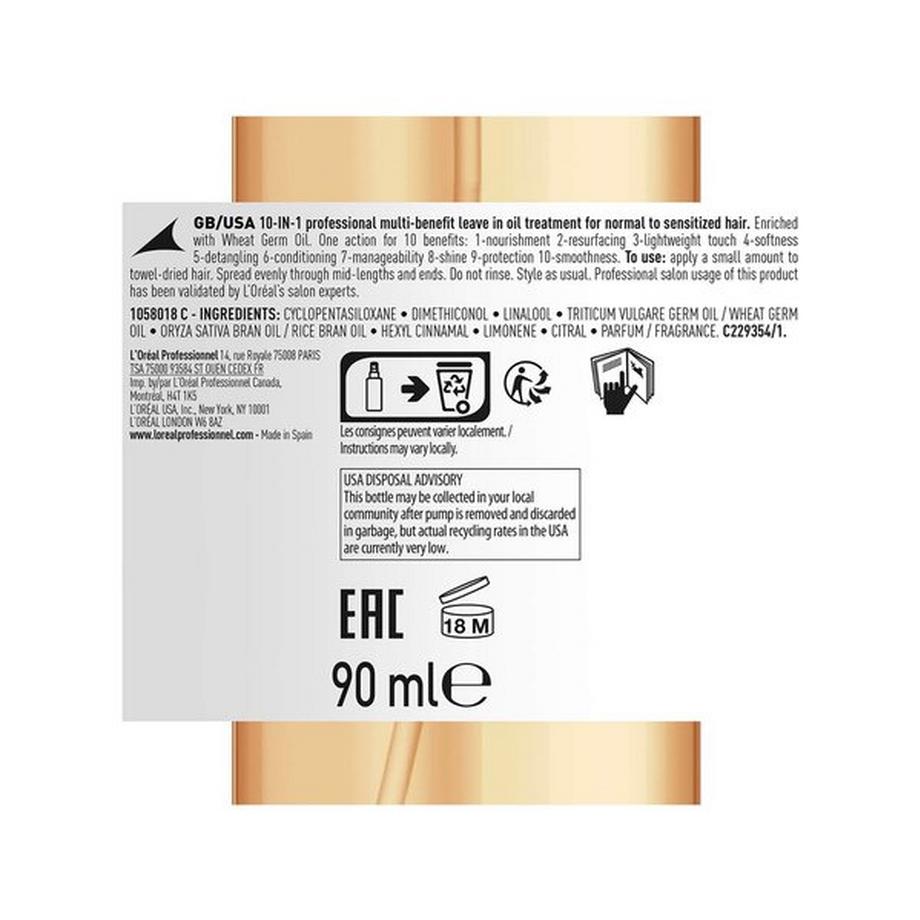 L'Oréal Professionnel ABSOLUT REPAIR 10 IN 1 OIL Absolut Repair 10-in-1 Oil 