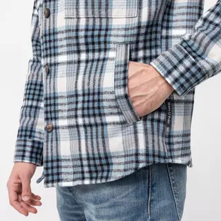 Marc O'Polo Camicia a maniche lunghe Overshirt kariert Blu